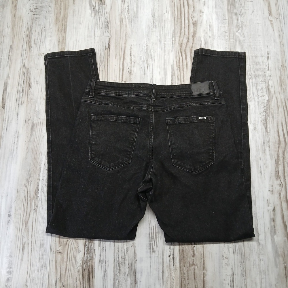 Barbell Apparel Mens Straight Athletic Fit Jeans Black BA-008 Size 34 Stretch - Picture 6 of 10